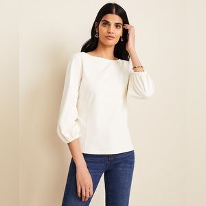 Ann Taylor Winter White Top SP